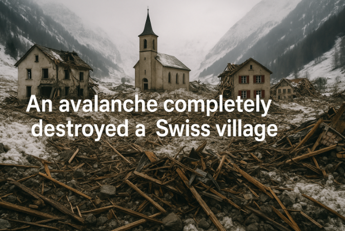 An Avalanche Completely Destroyed a Swiss Village – Tragedy in the Alps on 30 May 2025
